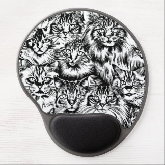 Cat Head Pattern Gel Mouse Pad