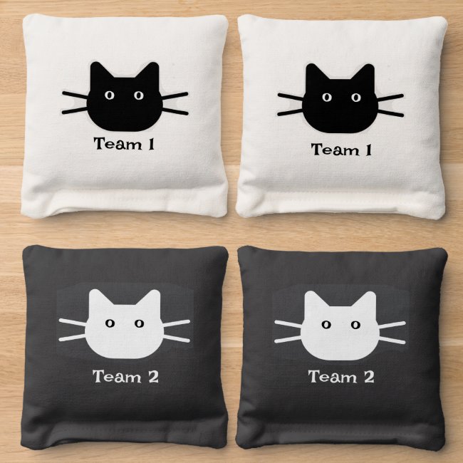 Cat Heads Design Cornhole Bean Bags