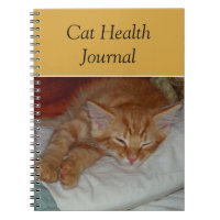 Cat Health Journal Notebook