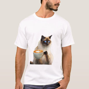 Cat Heart Mom Dad Owner Siamese Sphynx Valentines T-Shirt