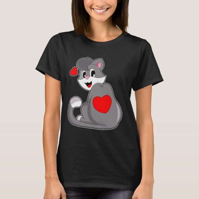 Cat Heart T-Shirt (Front)