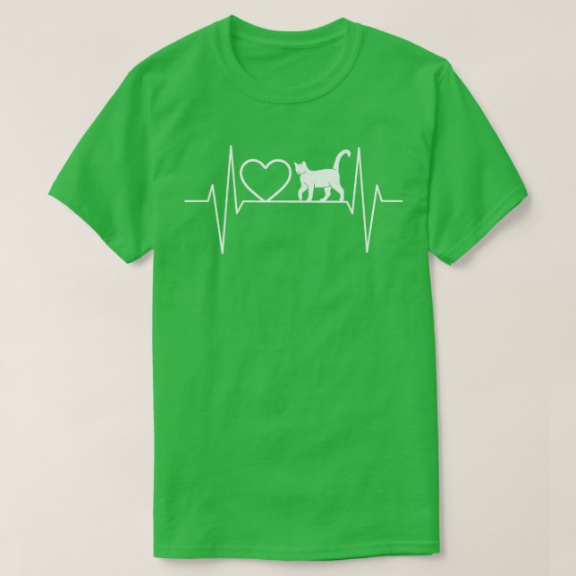 Cat Heartbeat 1 T-Shirt (Design Front)
