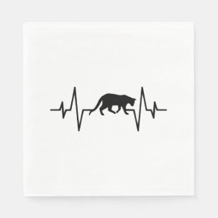cat heartbeat napkins