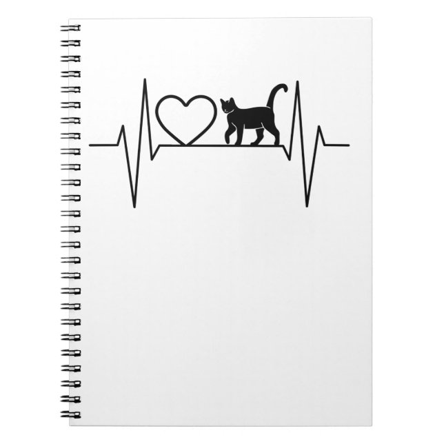 Cat Heartbeat Notebook (Front)