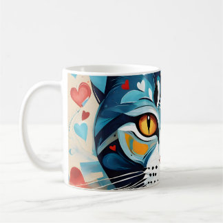 Cat Hearted Coffee Mug