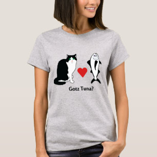 Cat Hearts Tuna Fish, Cat Joke T-Shirt
