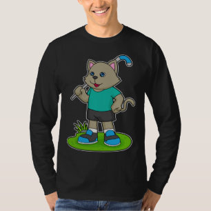 Cat Hockey Hockey stick Sports T-Shirt
