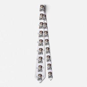 Cat Holding Free Hugs Sign Neck Tie