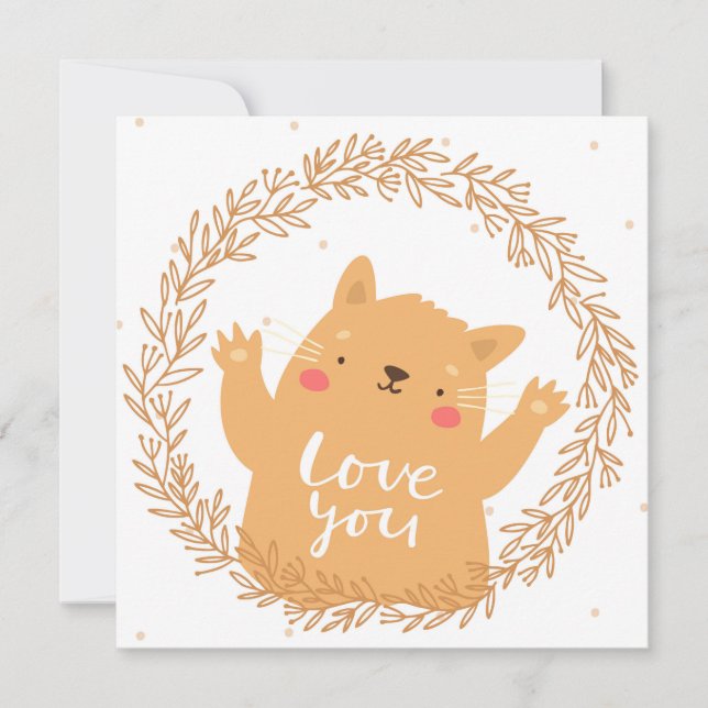 Cat Holiday Card (Front)