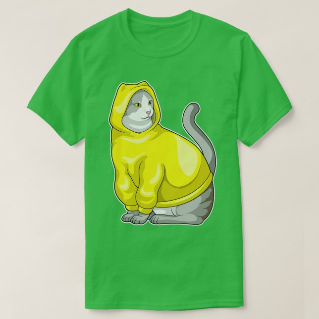 Cat Hoodie T-Shirt (Design Front)