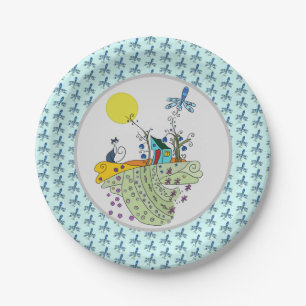 Cat house Pappteller Paper Plates