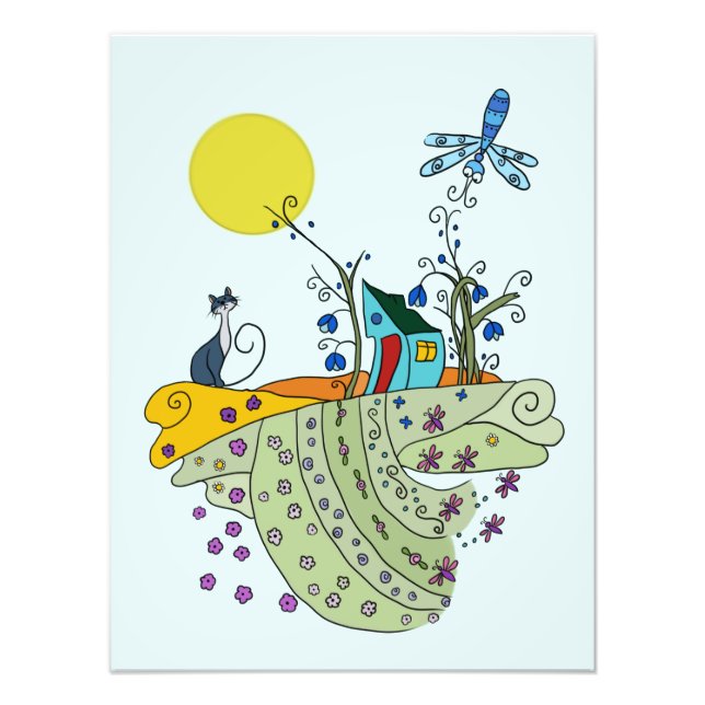 cat house photo print (Front)