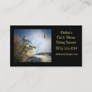 Cat & House Sitting Business Cards