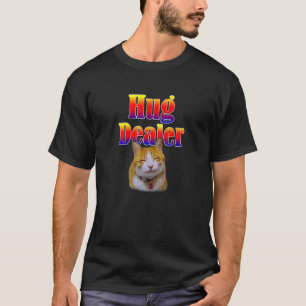 Cat Humor Hug Dealer Cute Kitty With A Smile T-Shirt