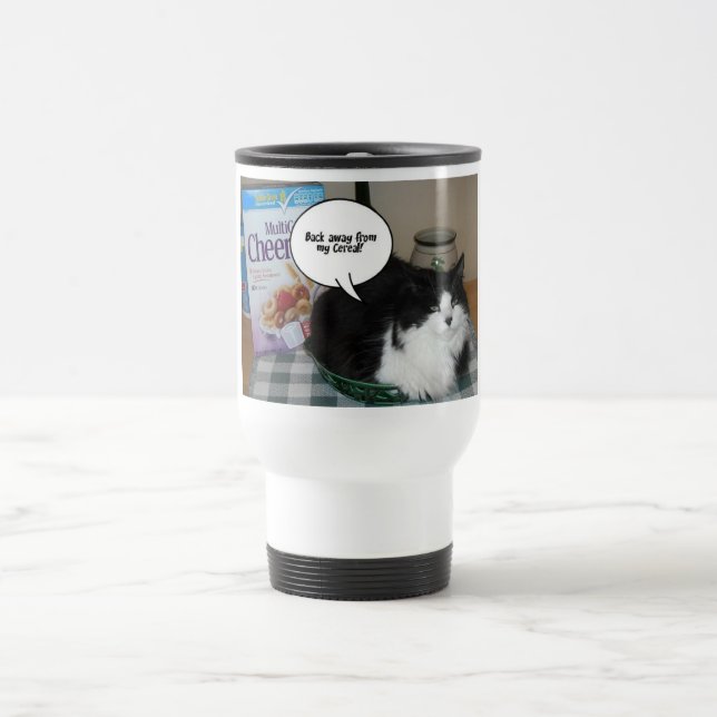 Cat Humor Travel Mug (Center)
