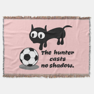Cat Hunting A Ball Throw Blanket