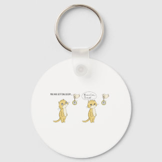 Cat Hypnosis Comic Strip Keychain