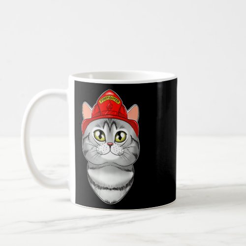 Cat I Fireman Cat I Firefighter American Shorthair Coffee Mug