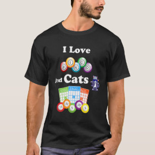 Cat I Love Bingo And Cats T-Shirt