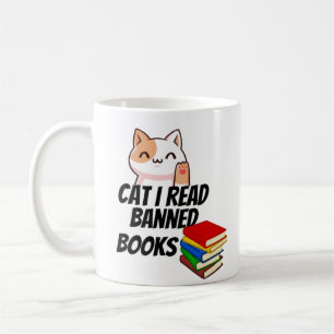 Cat I Read Banned Books Coffee Mug
