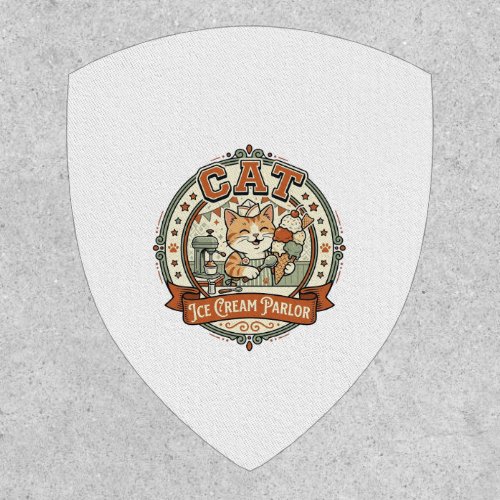 Cat Ice Cream Parlor Cat Ice Cream Parlor Cat Vint Patch