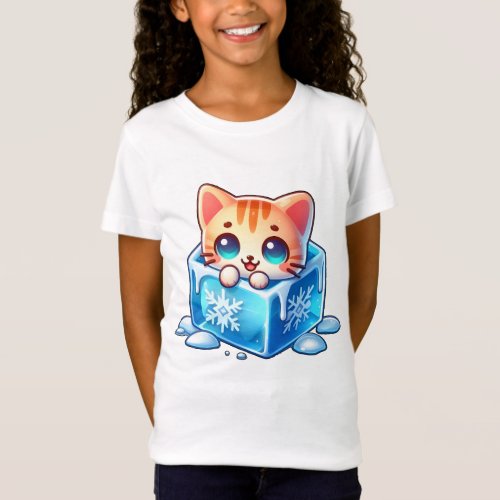 cat ice cub _ cute kitty T_Shirt
