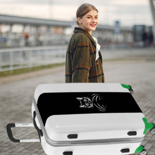 Cat-ify Your Style With Clawed Confidence Black Luggage