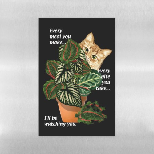 Cat Ill Be Watching You Song Parody Potted Plants Magnetic Dry Erase Sheet
