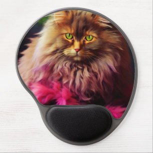 Cat Illustration Gel Mouse Pad – Comfortable