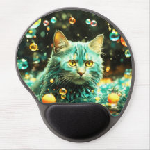 Cat Illustration Gel Mouse Pad – Comfortable