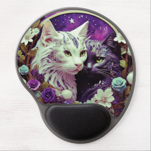 Cat Illustration Gel Mouse Pad – Comfortable and S