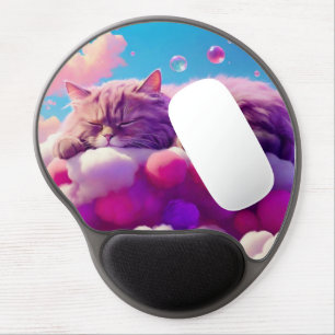 Cat Illustration Gel Mouse Pad – Perfect for Cat L