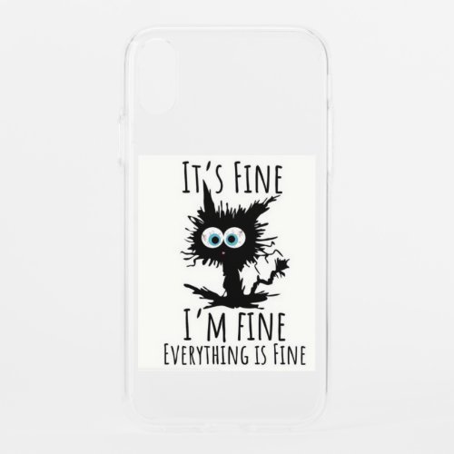 cat im fine iPhone XR case