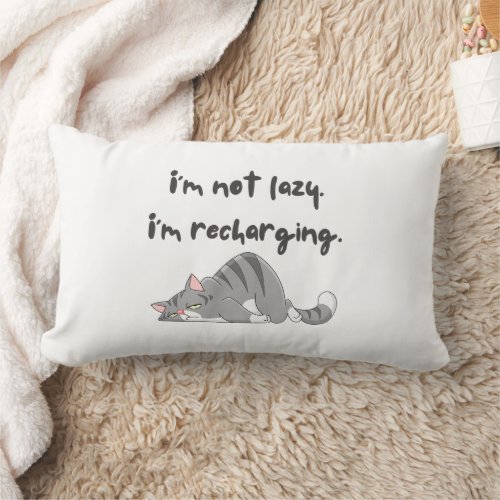 Cat _ Im not lazy Pillows
