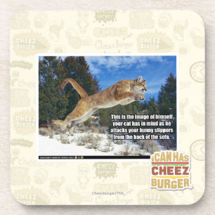 Cat image coaster