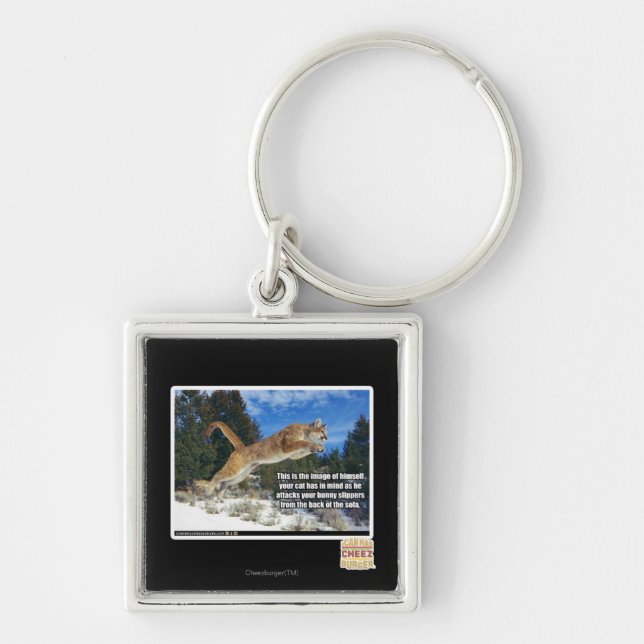 Cat image keychain (Front)
