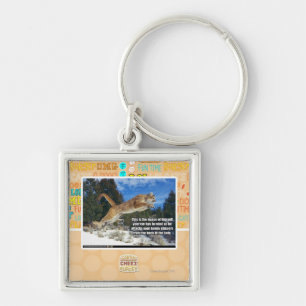 Cat image keychain
