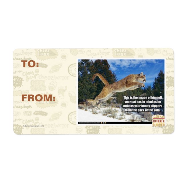 Cat image label (Front)