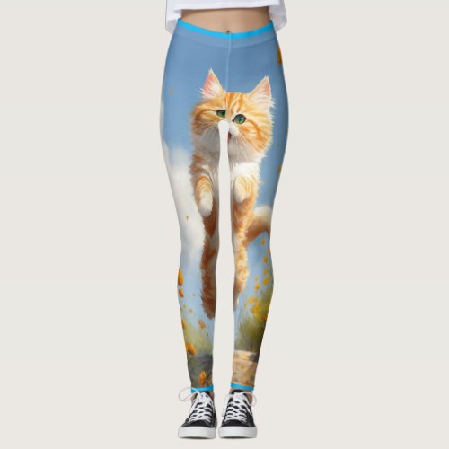 Cat image  leggings