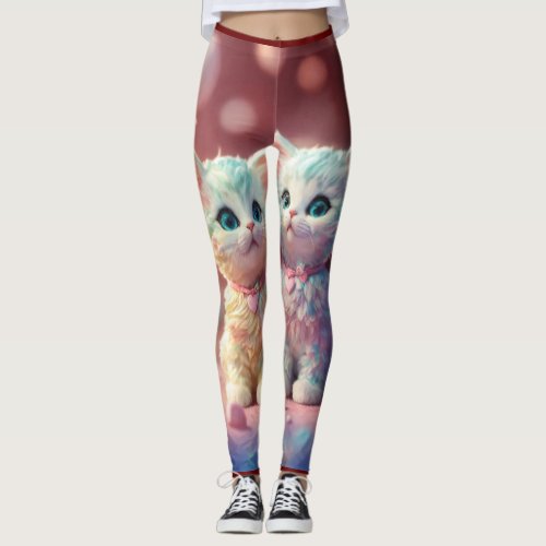 Cat image  leggings