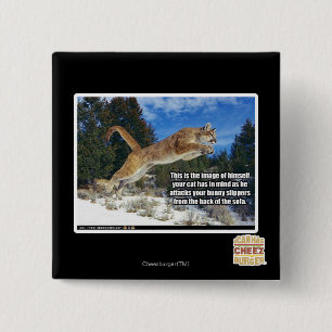 Cat image pinback button