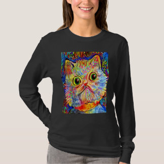 CAT IMPRESSIONIST Kitten Kitty I Am A Cat  Mom Dad T-Shirt