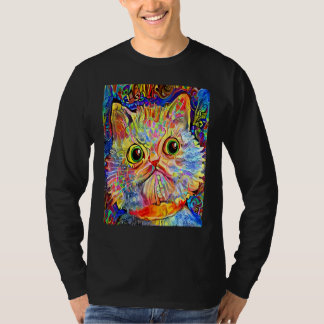 CAT IMPRESSIONIST Kitten Kitty I Am A Cat  Mom Dad T-Shirt