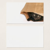 Cat in a bag profile card (Front & Back)