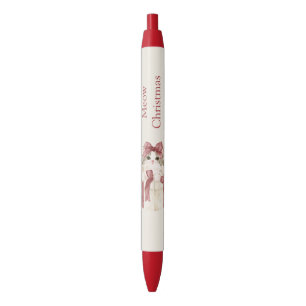 Cat In A Box Christmas Pen