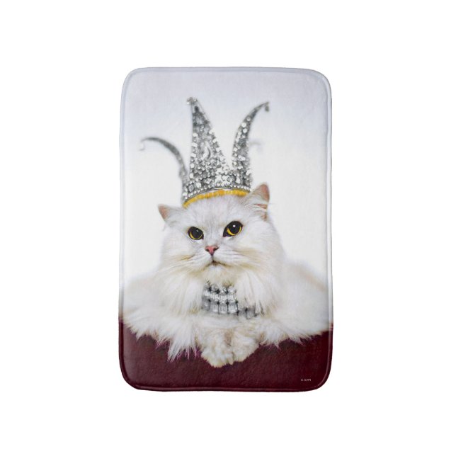 Cat in a Crown Bath Mat (Front Vertical)