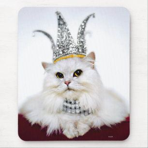 Cat in a Crown Mouse Pad