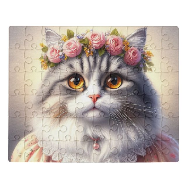  Cat in a Dress / Cat Lover  Jigsaw Puzzle (Puzzle Horizontal)