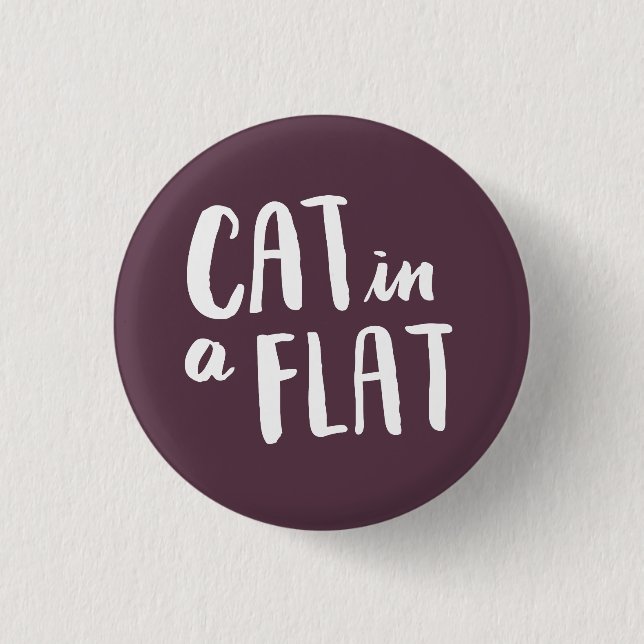 Cat in a Flat Button (Front)