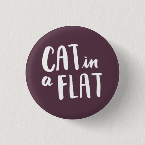 Cat in a Flat Button